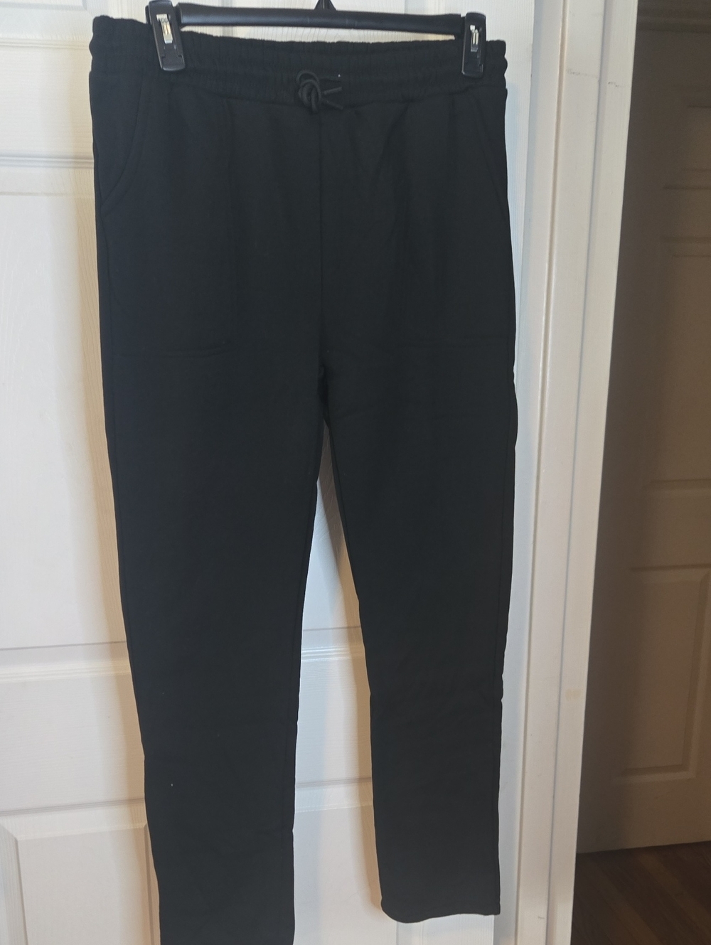 Classic Black Drawstring Jogger Pants